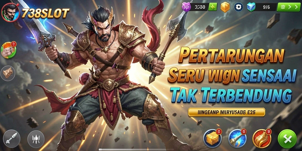 Tangkapan layar mencolok dari gameplay Fighting yang mendebarkan.