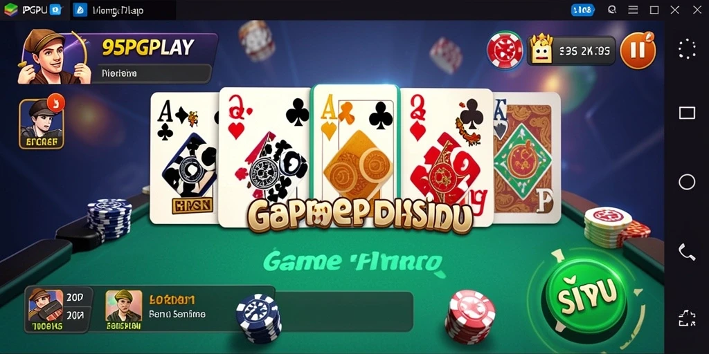 Tampilan gameplay seru dari 95PGPLAY dengan Domino klasik.