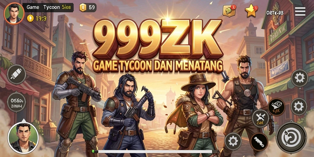 Tampilan menarik dari gameplay Tycoon di 999ZK.