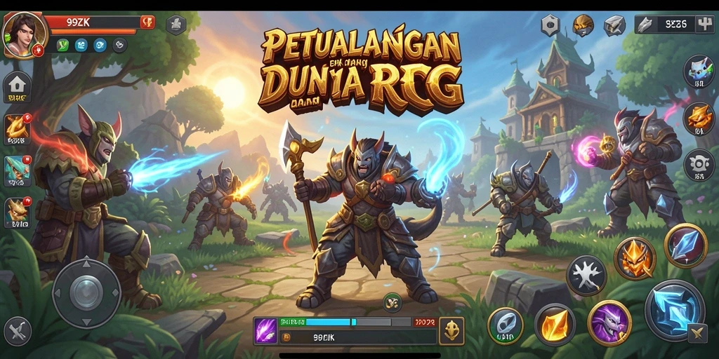 Screenshot gameplay 99ZK yang menampilkan pertarungan epik.