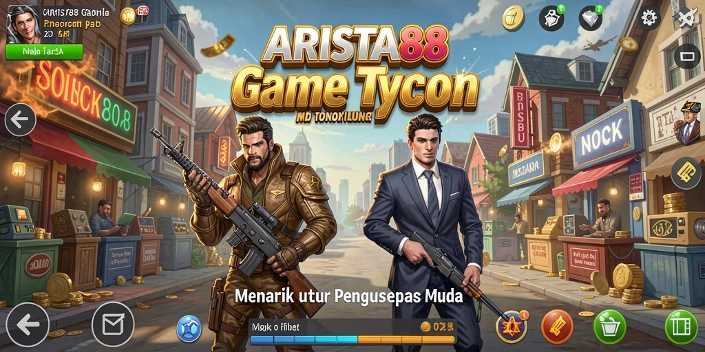 Tampilan gameplay ARISTA88 yang menantang dan menarik.