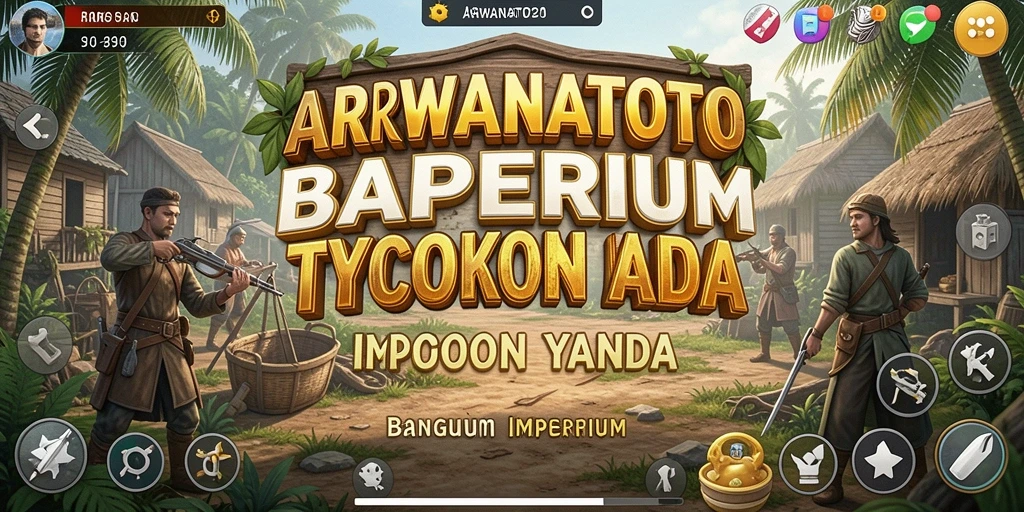 Tampilan menarik gameplay Tycoon ARWANATOTO yang seru dan menantang.