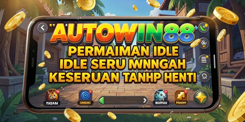 Screenshot gameplay AUTOWIN88 yang menunjukkan kemajuan pemain dalam mode Idle.
