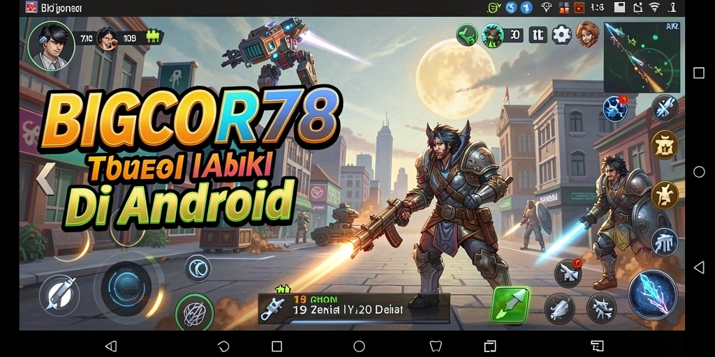 Tampilan gameplay yang menegangkan dalam BIGCOR78 yang menguji strategi pemain.