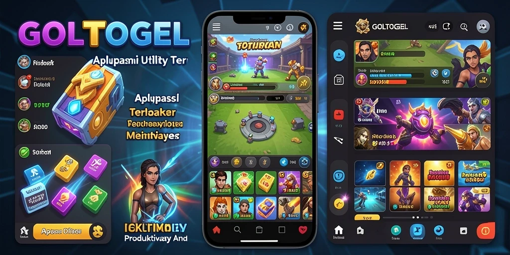 Tampilan antarmuka GOLTOGEL yang sederhana dan intuitif.