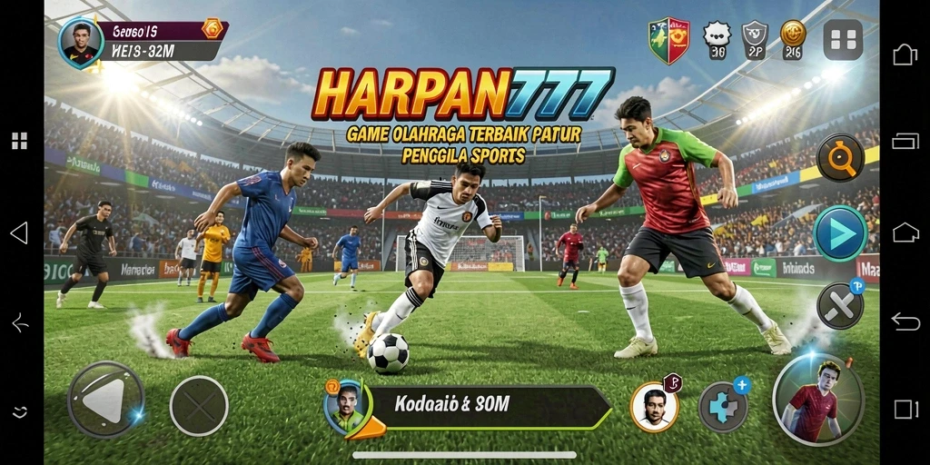 Tangkapan layar gameplay HARAPAN777 dengan aksi seru olahraga.