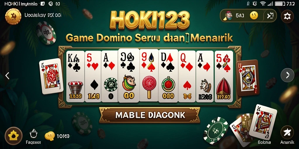 Tampilan permainan Domino yang menarik dalam HOKI123.