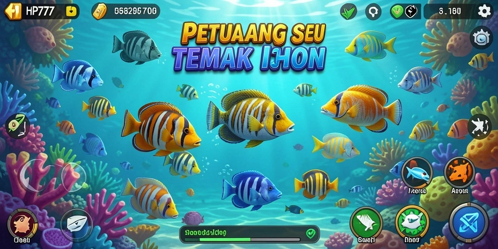 Gameplay seru dalam berburu ikan di HP777.
