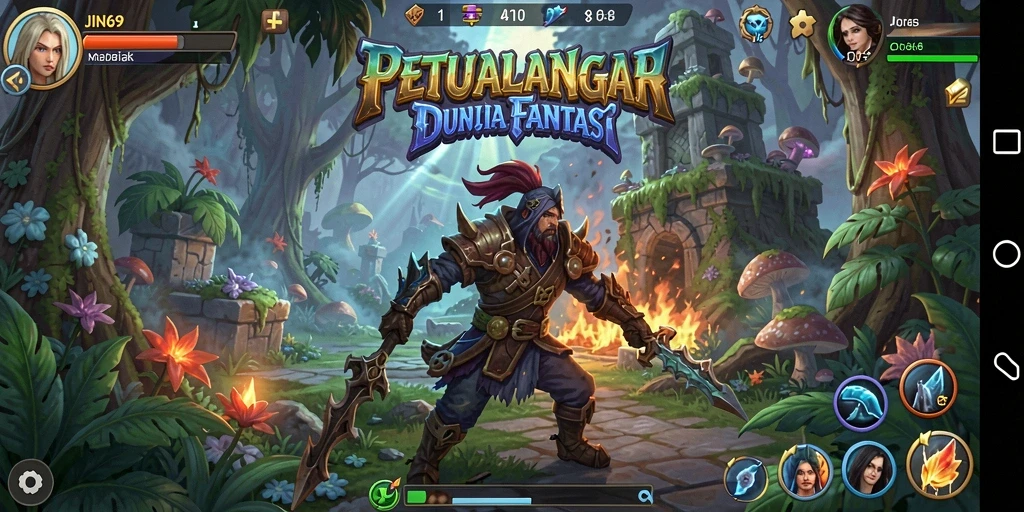 Screenshot gameplay JIN69 menampilkan petualangan seru dalam dunia fantasi.