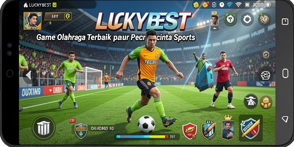Screenshot LUCKYBEST dengan aksi seru dalam game olahraga.