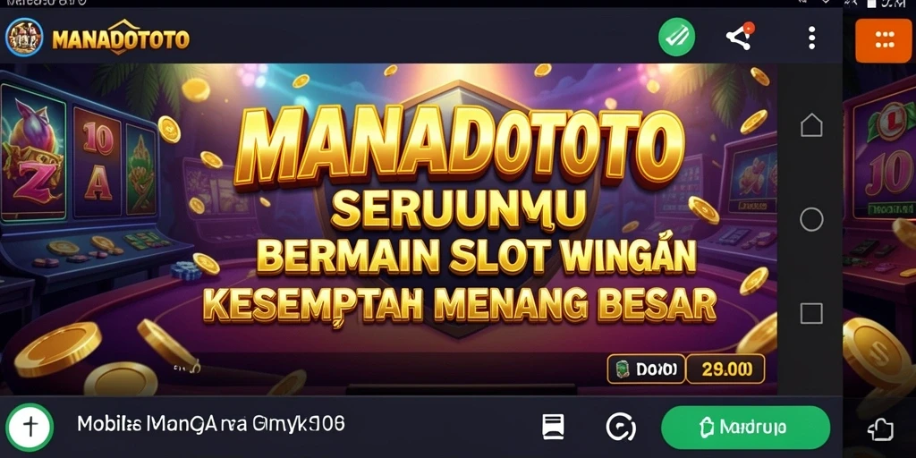Tampilan menakjubkan dari gameplay Slot di MANADOTOTO.