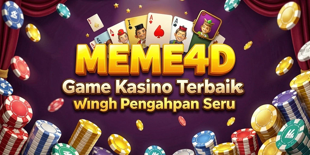 Tampilan gameplay menyenangkan di MEME4D dengan nuansa Kasino yang nyata.
