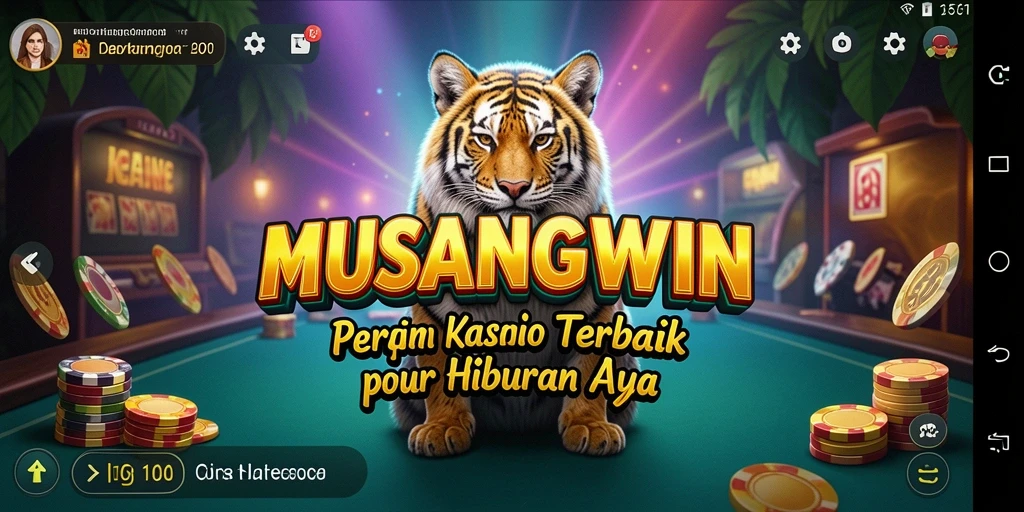 Screenshot utama MUSANGWIN menunjukkan gameplay Kasino yang mengasyikkan.