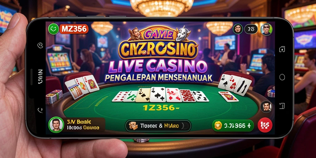 Tampilan gameplay Live Casino MZ356 yang mendebarkan.