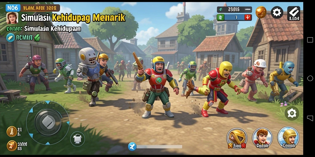 Tampilan gameplay N06 dengan karakter dan lingkungan yang kaya.
