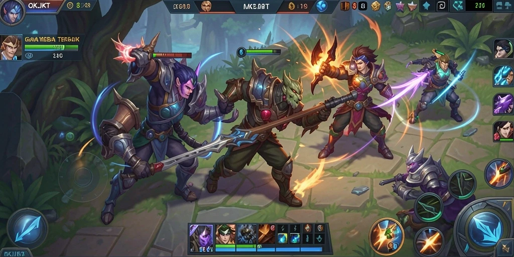 Tampilan gameplay OKJKT yang mendebarkan dan penuh strategi.