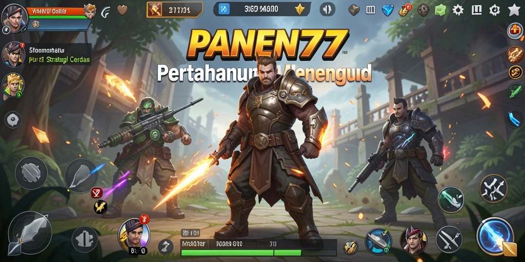 Screenshot gameplay menarik dari PANEN77 menampilkan aksi Tower Defense yang mendebarkan.