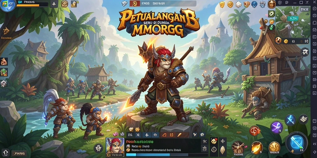 Screenshot gameplay PK95 menampilkan aksi seru di dunia MMORPG.