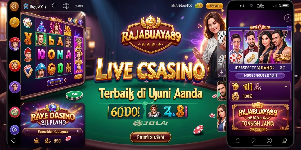 Tampilan gameplay Live Casino di RAJABUAYA89 yang seru dan interaktif.