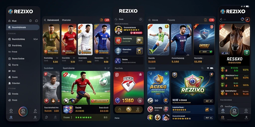 Tampilan gameplay menarik dari aplikasi Sportsbook REZIXO.