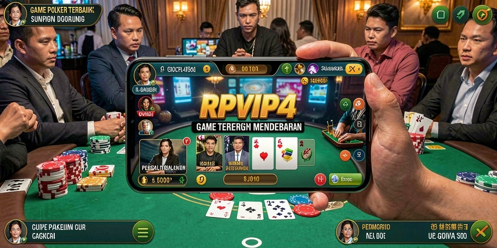 Tampilan gameplay RPVIP4 dengan suasana poker yang mengasyikkan.