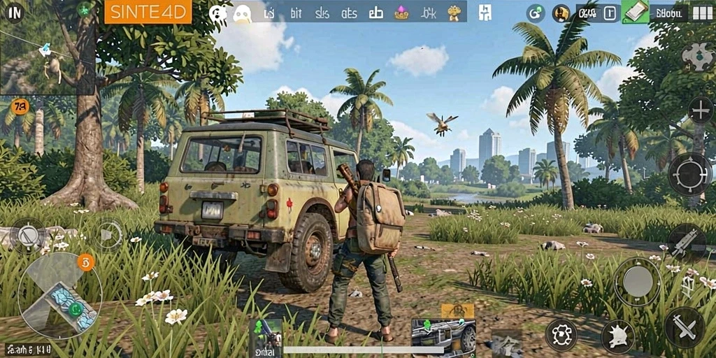Tampilan gameplay SINTE4D yang menarik dalam dunia Open World.