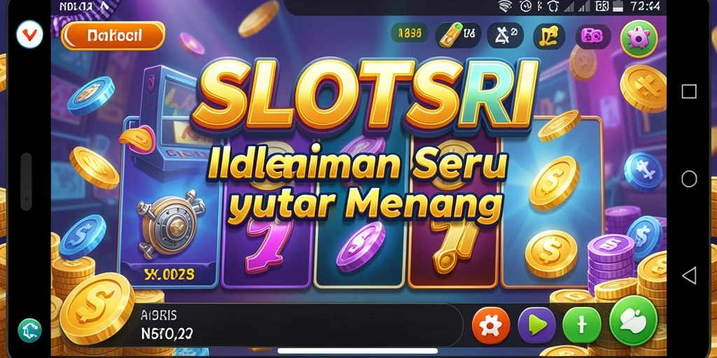 Tampilan gameplay SLOTSRI yang menarik dan penuh warna.