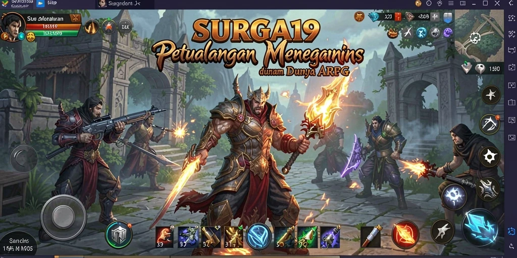 Tampilan gameplay <strong>SURGA19</strong> yang mendebarkan dan penuh aksi.