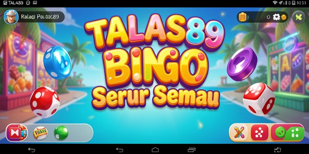 Tampilan gameplay menarik dari TALAS89, aplikasi Bingo seru.