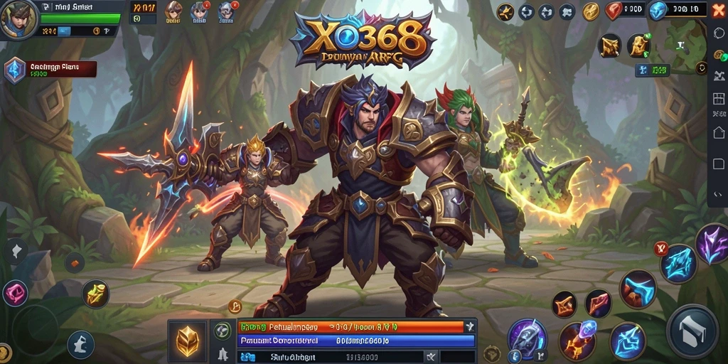 Tampilan epik dalam pertempuran ARPG yang mendebarkan.